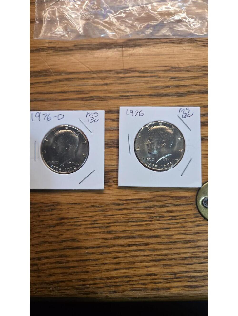 1976 P/D BU Kennedy Half Dollar Coins
